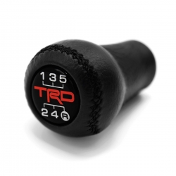 Toyota Trd Leather Screw-On Type Gear Shift Knob Stick 5/6 Speed Manual Transmission Shifter Lever M12x1.25