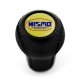 Nissan Nismo Old Logo Emblem Leather Screw-On Type Gear Shift Knob Stick 5/6 Speed Manual Transmission Shifter Lever M10xP1.25