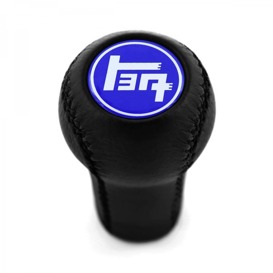 Toyota TEQ Red Emblem Leather Screw-On Type Gear Shift Knob Stick 5/6 Speed Manual Transmission Shifter Lever M12x1.25