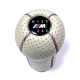 BMW White Punched Leather M Sport Tri Color ///M stitched Gear Shift Knob Stick 6 Speed Manual Gearbox Shifter Lever