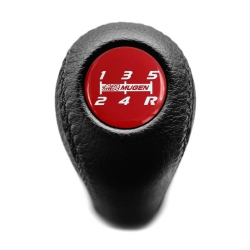 Honda / Acura Mugen Power Leather Gear Shift Knob Stick 5 Speed Manual Transmission Shifter Lever Screw-On Type M10xP1.5