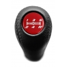 Honda / Acura Mugen Power Red Emblem Genuine Leather Shift Knob Stick 5 Speed Manual Transmission Shifter Lever M10xP1.5