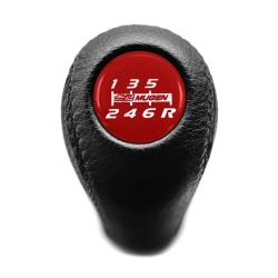 Honda / Acura Mugen Power Red Emblem Leather Shift Knob Stick 5 Speed Manual Transmission Shifter Lever M10xP1.5