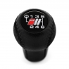 Audi S3 S4 S6 S8 Sport Genuine Leather Short Shift Knob 6 Speed Manual Transmission Gear Shifter Lever Screw-On M12x1.5