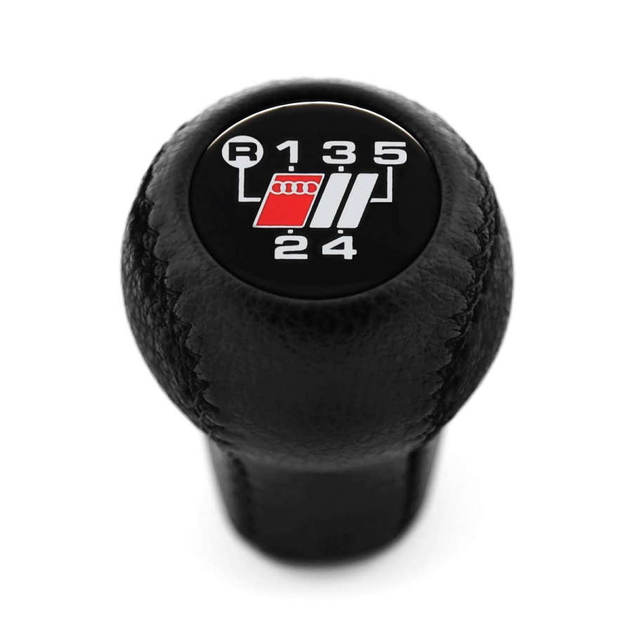 Audi Sport S4 S6 C4 4A 100 S4 UR-S4 Plus S6 Plus UR-S6 C4 Avant 4A9 Leather Gear Shift Knob 5 Speed Screw-On Type M12x1.5