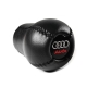 Audi Red logo Leather Gear Shift Knob Stick 5/6 Speed Manual Transmission Shifter Lever Screw-On Type