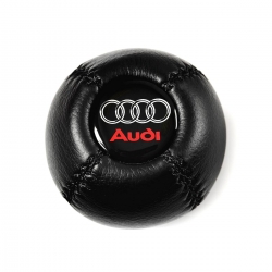 Audi Red logo Leather Gear Shift Knob Stick 5/6 Speed Manual Transmission Shifter Lever Screw-On Type