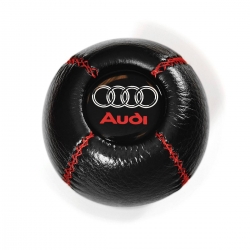 Audi Red Logo With Red Stitching Leather Gear Shift Knob Stick 5/6 Speed Manual Transmission Shifter Lever Screw-On Type