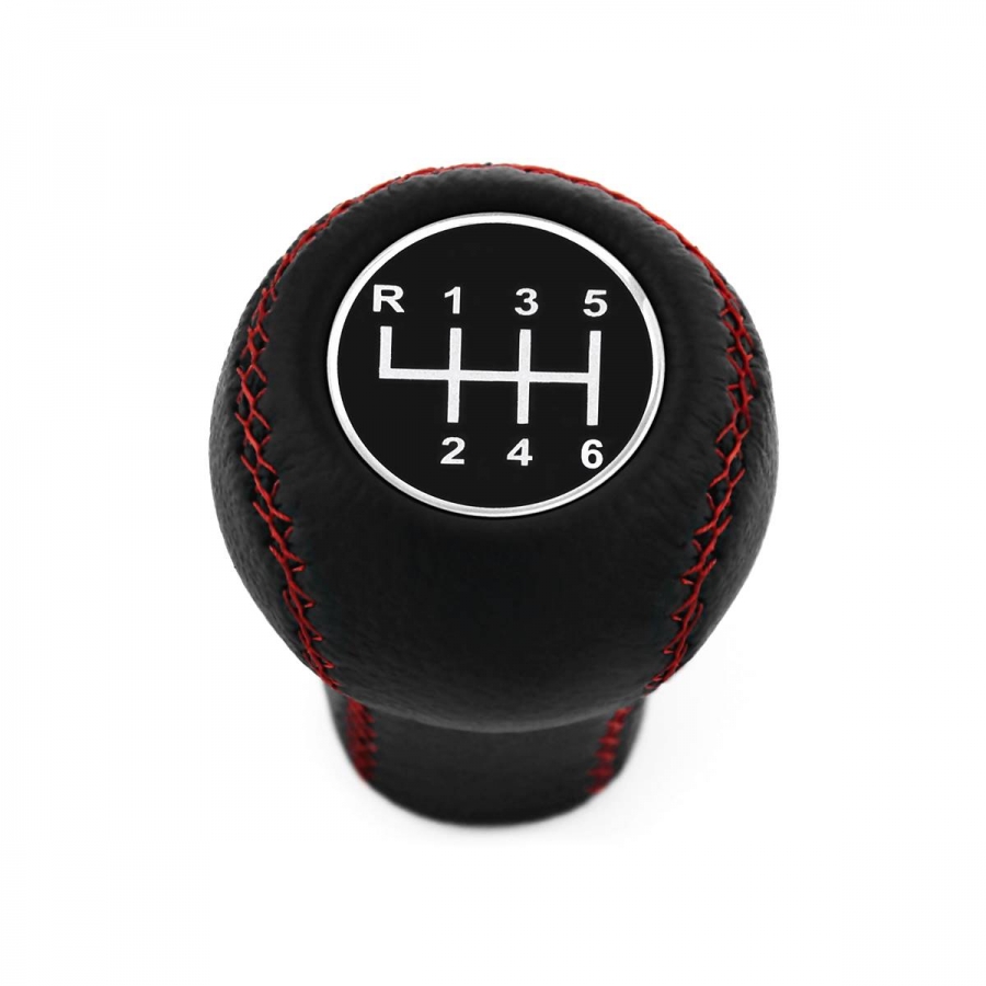 Audi Leather Gear Shift Knob Stick 6 Speed Manual Transmission Shifter Lever Screw-On Type M12x1.5