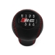 Audi A6 C4 S6 C5 Leather Gear Shift Knob Stick 6 Speed Manual Transmission Shifter Lever Screw-On Type M12x1.5