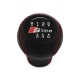 Audi S-Line Leather Gear Shift Knob Stick 6 Speed Manual Transmission Shifter Lever Screw-On Type M12x1.5