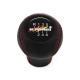 Audi Kamei Red Stitched Leather Gear Shift Knob 6 Speed Manual Transmission Shifter Lever Screw-On Type M12x1.5