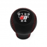 Audi S Sport 100 S4 Typ 4A C4 1991-1994 UR S6 C4 Typ 4a5 Avant Typ 4a9 1994-1997 Red Stitched Leather Shift Knob 5 Speed M12X1.5