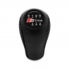 Audi S-Line Genuine Leather Gear Stick Shift Knob 6 Speed Manual Transmission Gear Shifter Lever Screw-On Type M12x1.5