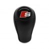Audi S3 S4 S6 S8 Sport Leather Gear Stick Shift Knob 4-5-6 Speed Manual Transmission Shifter Lever Screw-On Type M12x1.5