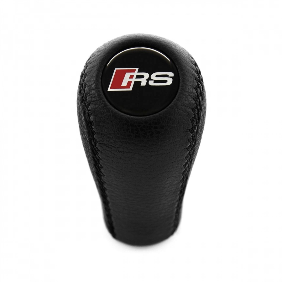 Audi S Sport Leather Screw-On Type Gear Shift Knob Stick 5/6 Speed Manual Transmission Shifter Lever