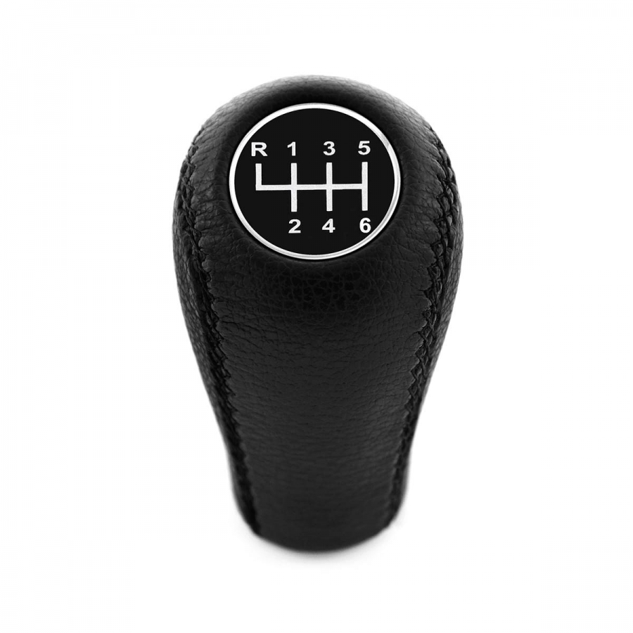 Audi Leather Gear Shift Knob Stick 6 Speed Manual Transmission Shifter Lever Screw-On Type M12x1.5