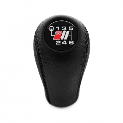 Audi S3 S4 S6 S8 Leather Gear Shift Knob Stick 6 Speed Manual Transmission Shifter Lever Screw-On Type M12x1.5