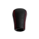 Audi Red Logo Red Stitch Leather Gear Stick Shift Knob 4-5-6 Speed Manual Transmission Shifter Lever Screw-On Type M12x1.5