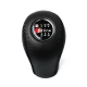Audi S-Line Leather Screw-On Type Gear Shift Knob Stick 6 Speed Manual Transmission Shifter Lever