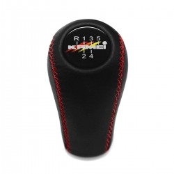 Kamei Audi 100 S4 Typ 4A C4 1991-1994 UR S6 C4 Typ 4a5 Avant Typ 4a9 1994-1997 Red Stitched Leather Shift Knob 5 Speed M12X1.5