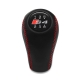 Audi 8D B5 A4 S4 1994-2001 4A C4 100 S4 Red Stitched Leather Gear Shift Knob 5 Speed Manual Transmission Shifter Lever M12X1.5