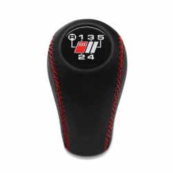 Audi S Sport 100 S4 Typ 4A C4 1991-1994 UR S6 C4 Typ 4a5 Avant Typ 4a9 1994-1997 Red Stitched Leather Shift Knob 5 Speed M12X1.5