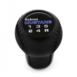 Saleen Ford Mustang Cobra 1979-2004 Genuine Leather Gear Stick Shift Knob 5 Speed Manual Transmission Shifter Lever M12x1.75