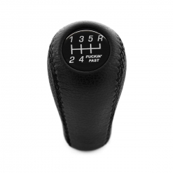 Ford Mustang Cobra 2003-2004 Fuckin` Fast Shift Knob T-56 Genuine Leather Manual Transmission 6 Speed Shifter Lever M12x1.75