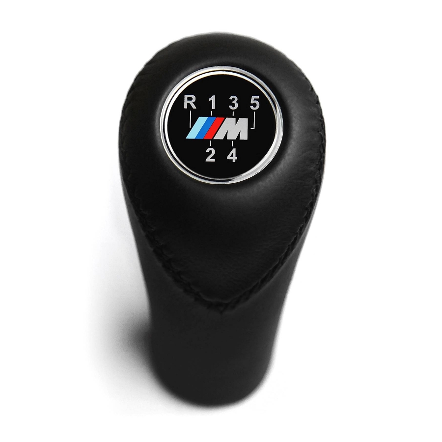 BMW M Sport Leather Gear Shift Knob Stick 5 Speed Manual Transmission Shifter Lever