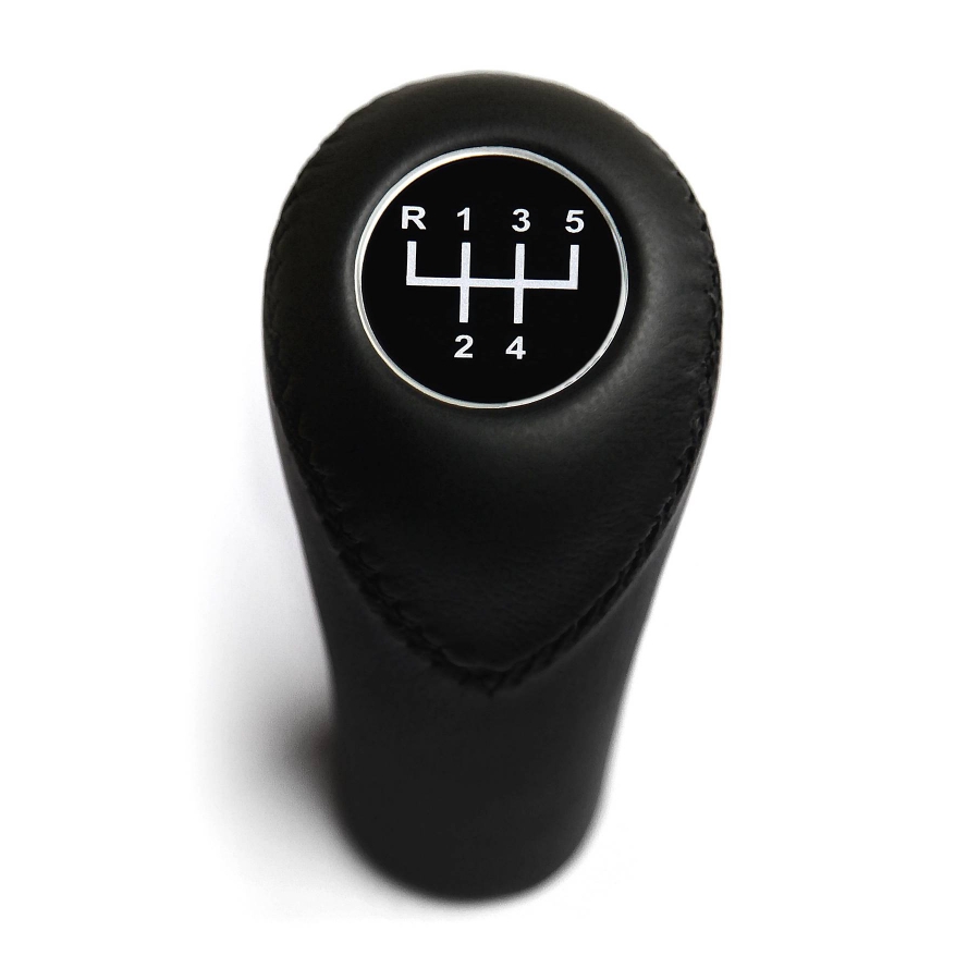 BMW Classic Leather Gear Shift Knob Stick 5 Speed Manual Transmission Shifter Lever