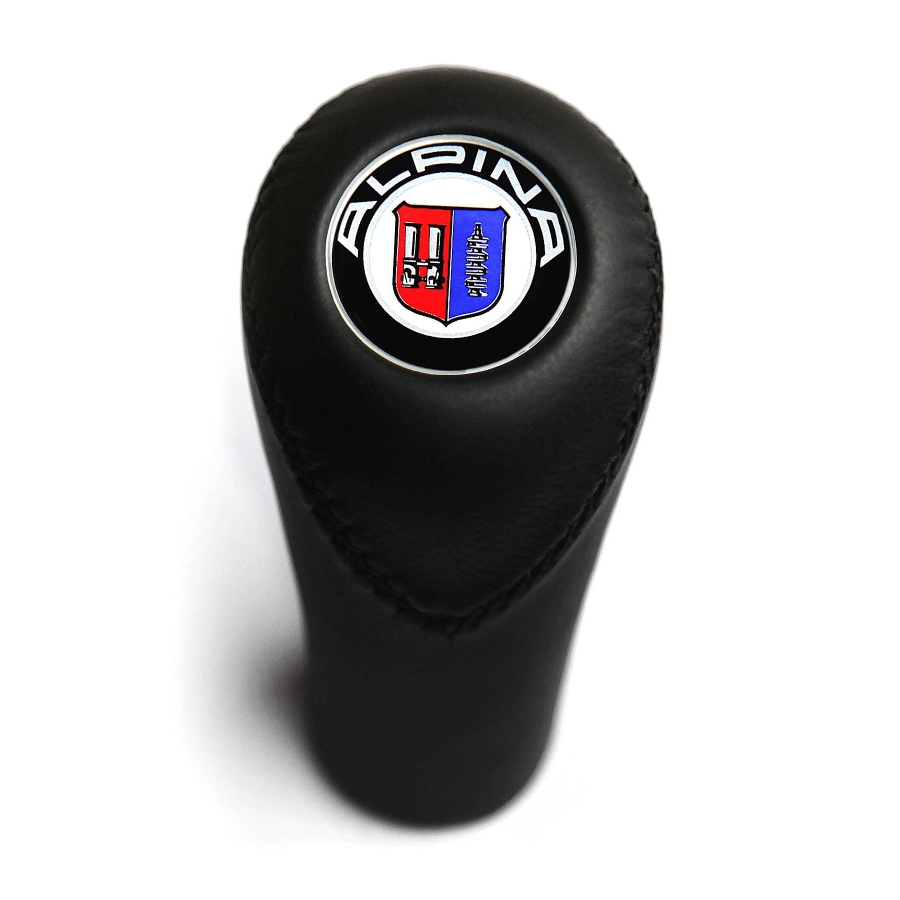 BMW Alpina Leather Gear Shift Knob Stick 5/6 Speed Manual Transmission Shifter Lever