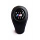 BMW M Sport Tri Color ///M stitched Leather Gear Shift Knob Stick 6 Speed Manual Transmission Shifter Lever