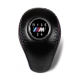 BMW M Sport Tri Color ///M stitched Leather Gear Shift Knob Stick 5 Speed Manual Transmission Shifter Lever