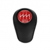 Nissan Trust Grex Red Shift Knob Lift-Up Reverse Lockout 6 Speed Manual Transmission Leather Shifter Screw-On Type M10xP1.25