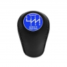 Lexus Trust Grex Blue Emblem Shift Knob 6 Speed Pull-UP Reverse Lockout Manual Transmission Shifter Lever Screw-On Type M12x1.25