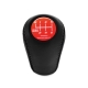 Mitsubishi HKS Black Leather Shift Knob 6 Speed Pull-UP Reverse Lockout Manual Transmission Shifter Lever M10x1.25 Screw-On Type