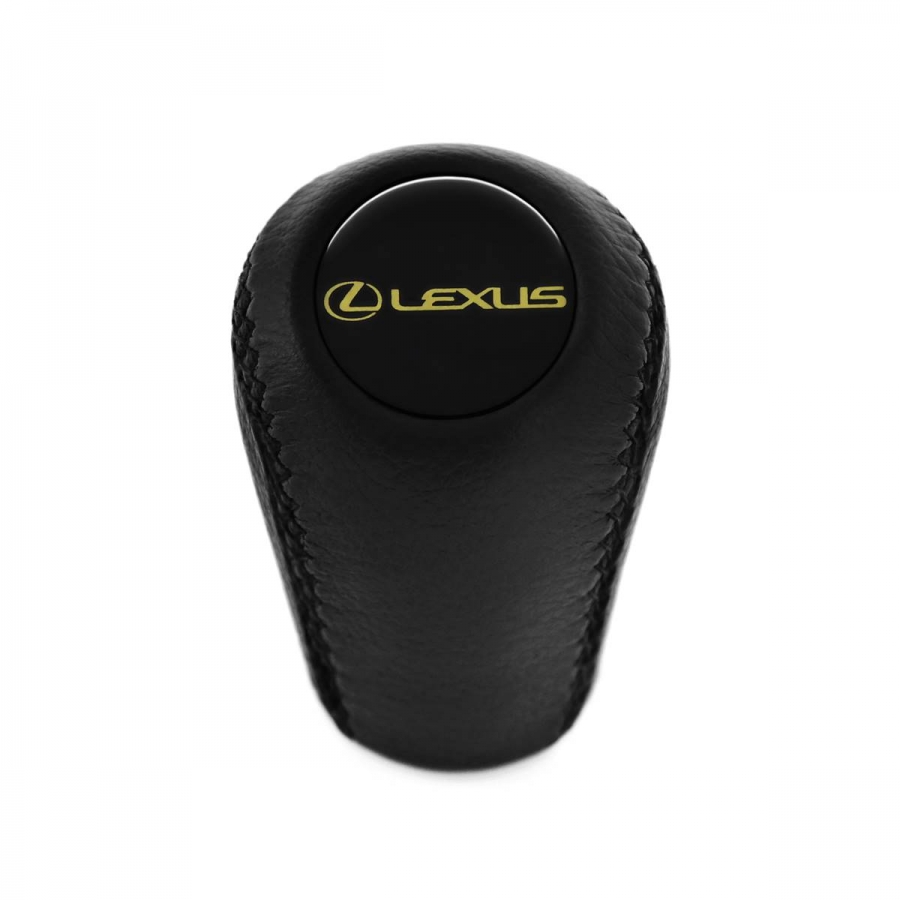 Lexus Leather Gear Shift Knob Pull-UP Reverse Lockout 6 Speed Manual Transmission Shifter Lever Screw-On Type M12x1.25