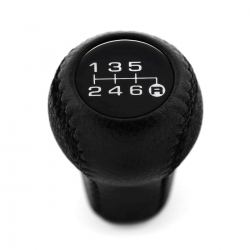 Mitsubishi Short Shift Knob 6 Speed MT Pull-UP Reverse Lockout Genuine Leather Gear Shifter Lever Screw-On Type M10x1.25