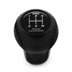 Mitsubishi Greddy Genuine Leather Short Shift Knob 5 Speed Manual Transmission Gear Shifter Lever M10x1.25 Screw-On Type