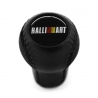 Mitsubishi Evo Ralliart Genuine Black Leather Short Shift Knob 4 5 Speed MT Gear Shifter Lever M10x1.25 Screw-On Type