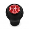 Mitsubishi Trust Grex Red Shift Knob 6 Speed MT Pull-UP Reverse Lockout Genuine Leather Shifter Lever Screw-On Type M10x1.25