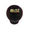 Mitsubishi Blitz Power Innovation Red Stitched Gear Shift Knob 4 5 Speed MT Shifter Lever Screw-On Type M10x1.25