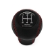 Mitsubishi HKS Black Emblem Real Leather Short Shift Knob 5 Speed Manual Transmission Gear Shifter Lever Screw-On Type M10x1.25