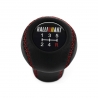 Mitsubishi Ralliart Genuine Black Leather Short Shift Knob 5 Speed Manual Transmission Gear Shifter Lever Screw-On Type M10x1.25