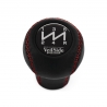Mitsubishi VeilSide Evolution Genuine Leather Shift Knob 5 Speed Manual Transmission Gear Shifter Lever Screw-On Type M10x1.25