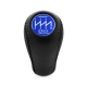 Mitsubishi Trust Grex Blue Shift Knob 6 Speed MT Pull-UP Reverse Lockout Genuine Leather Shifter Lever Screw-On Type M10x1.25