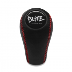 Mitsubishi Blitz Genuine Leather Red Stitched Gear Shift Knob 4 5 Speed MT Shifter Lever Screw-On Type M10x1.25