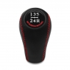 Mitsubishi Motors Genuine Leather Gear Stick Shift Knob 5 Speed Manual Transmission Shifter Lever M10x1.25 Screw-On Type