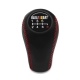 Mitsubishi Evo Ralliart Red Stitch Leather Shift Knob 6 Speed MT Pull-UP Reverse Lockout Shifter Lever Screw-On Type M10x1.25